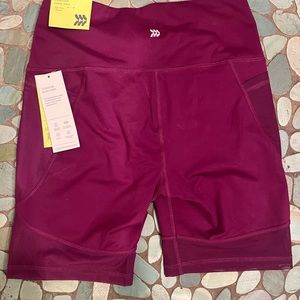 All in motion high rise spandex shorts